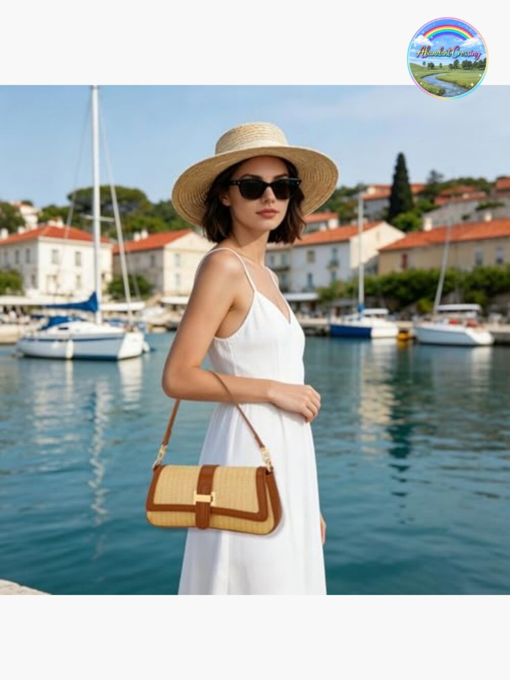 Small Hobo Shoulder Bag Retro Clutch Underarm Purse Woven PU Leather - Picture 3 of 7